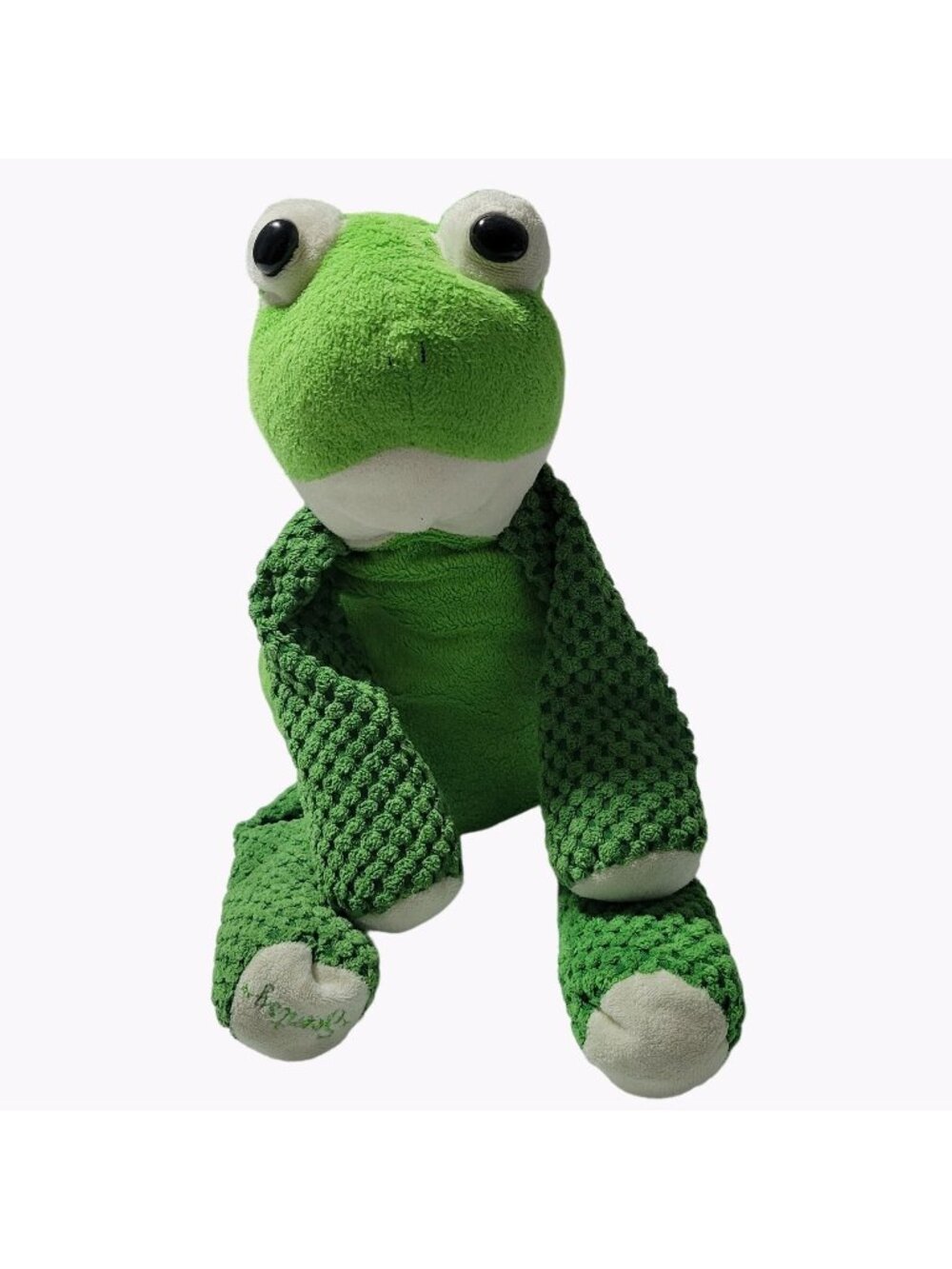Scentsy Buddy Ribbert Frog 15 inch Plush Green Retired Stuffed Animal Toy